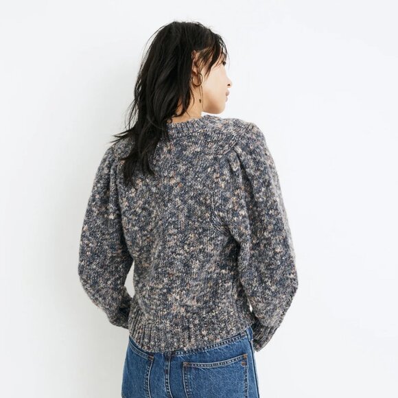 Pleat Shoulder Pullover Sweater - Picture 3 of 5